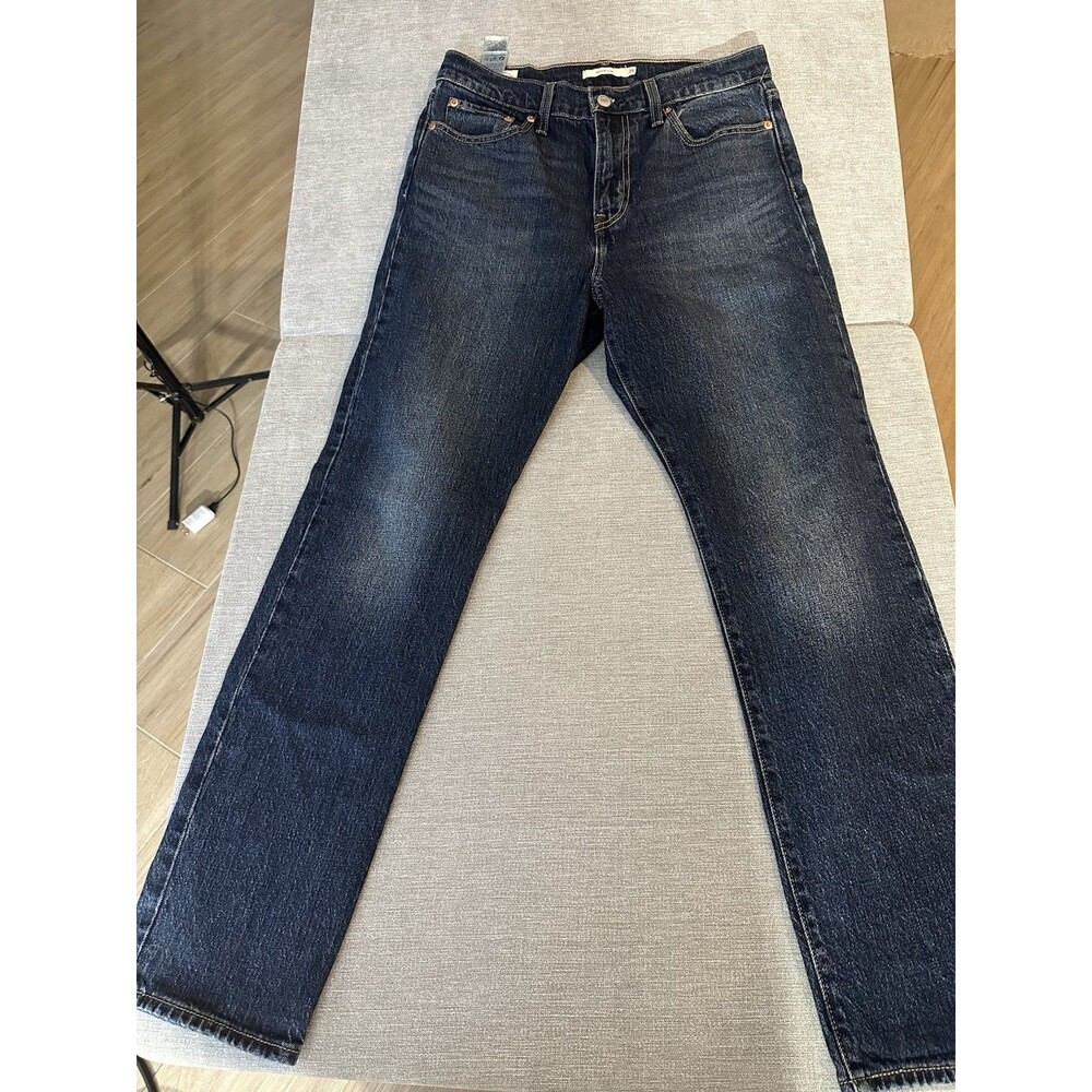 Levi’s 516 Jeans Mens W29 L30 Dark Wash Blue Denim Straight Leg Zip Fly